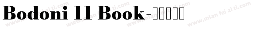 Bodoni 11 Book字体转换